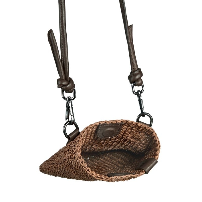 Preview: SEABREEZE MOBILE RAFFIA-COFFEE Smartphone Tasche